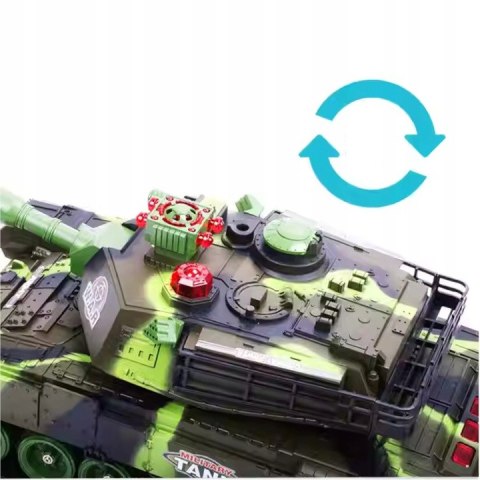 DUŻY CZOŁG SAMOCHÓD WOJSKOWY ŻOŁNIERZ ZDALNE STEROWANIE 9995Z