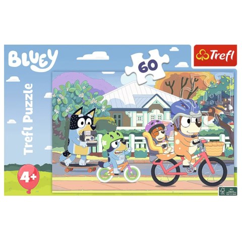 Puzzle Bluey Trefl 60 el. Wesoły Bluey 17384