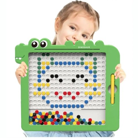 TABLICA MAGNETYCZNA KORALIKI KROKODYL DO RYSOWANIA 6891ZI