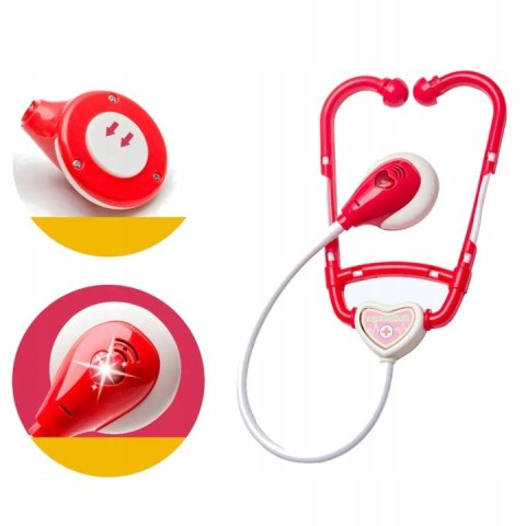 ZESTAW LEKARSKI MAŁY DOKTOR STETOSKOP 39 elementów Z110R