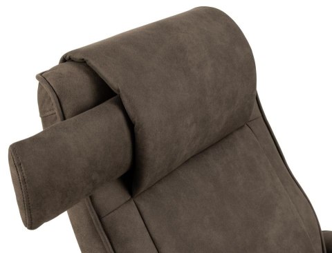 Fotel Hayes z podnóżkiem antracytowy