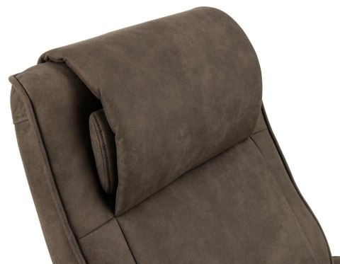 Fotel Hayes z podnóżkiem antracytowy