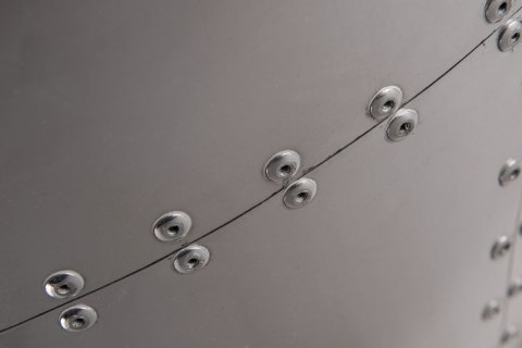 Fotel Jajo aluminium brąz PU