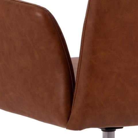 Fotel biurowy Naya brązowy PU