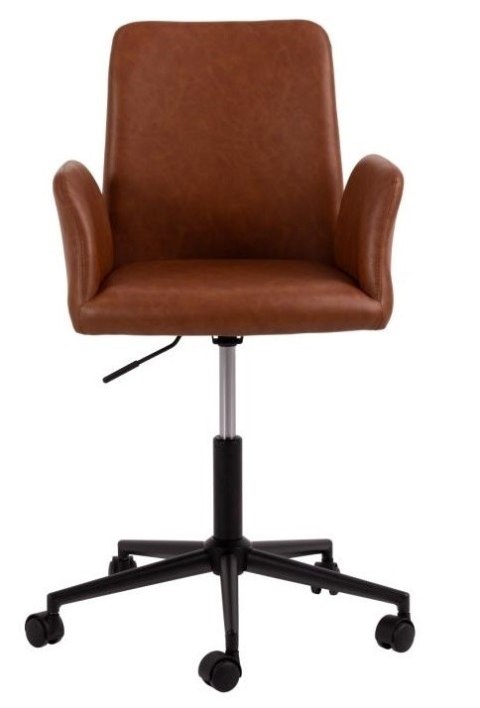 Fotel biurowy Naya brązowy PU