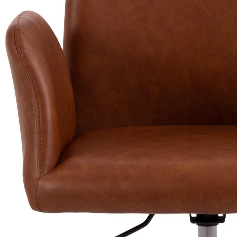 Fotel biurowy Naya brązowy PU
