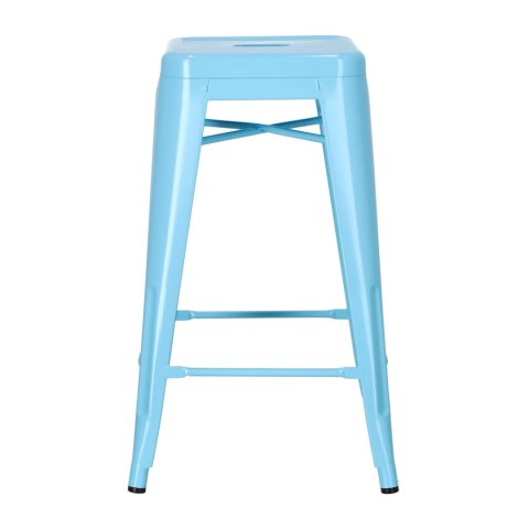 Hoker Paris 66cm niebieski inspirowany Tolix