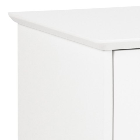 Komoda Century biała dębowe nogi