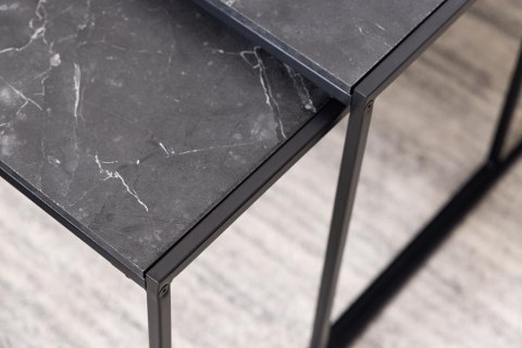 Komplet stolików Infinity czarne