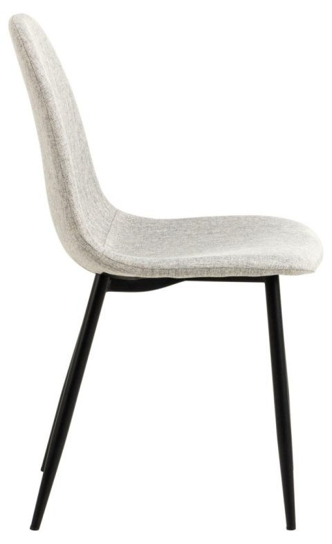 Krzesło Celia szare jasne/ czarne