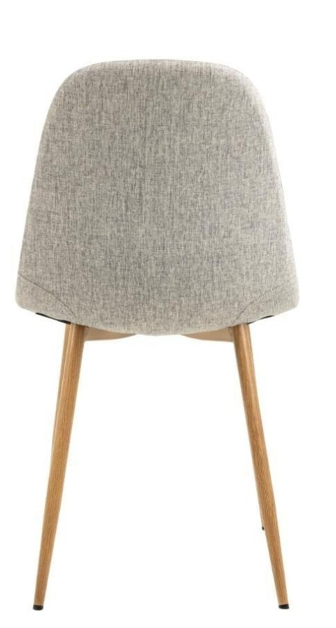 Krzesło Celia szare jasne/ naturalne