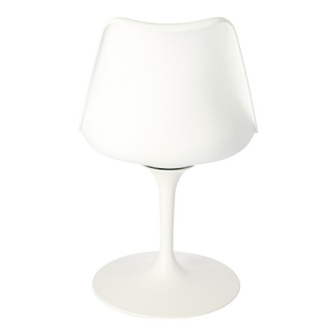 Krzesło Tulip Basic białe/czarna poduszk a