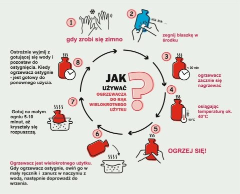 Ogrzewacz do rąk Gwiazda różowy