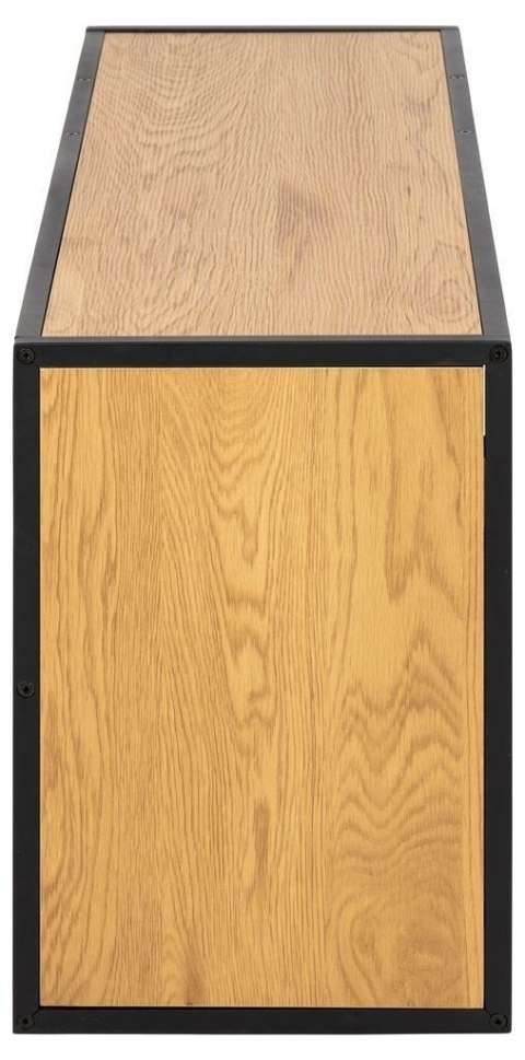 Półka naścienna Seaford III dąb/czarny