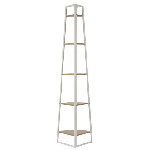 Regał Corner narożny z 5 półkami biały