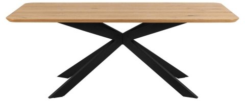Stół Irwine 200x100cm dąb/czarny