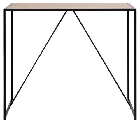 Stół barowy Seaford czarny/dąb