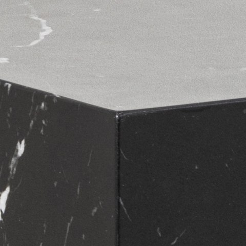 Zestaw 2 stolików pomocniczych Dice czarny