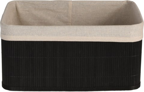 Zestaw 4 koszy bambusowych czarne