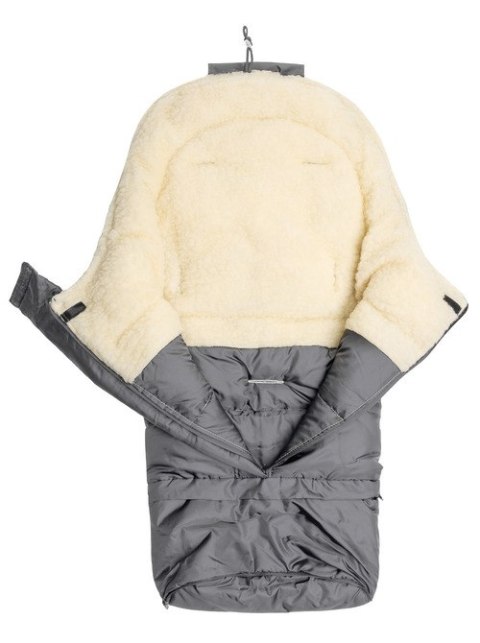 ŚPIWOREK COMBI 3w1 WEŁNA - GREY