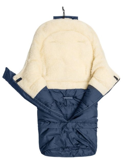 ŚPIWOREK COMBI 3w1 WEŁNA - NAVY