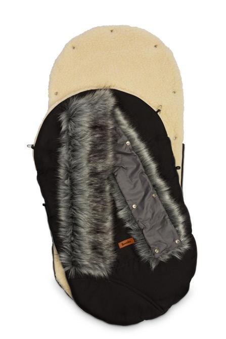 ŚPIWOREK ESKIMO BLACK / WEŁNA 100 X 46