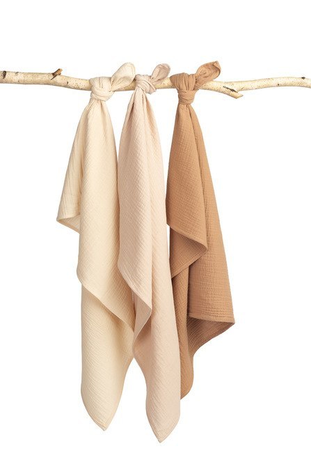 PIELUCHA MUŚLINOWA JEDNOLITA BRĄZOWA (Opak - 3 szt)