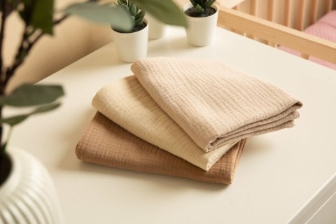 PIELUCHA MUŚLINOWA JEDNOLITA BRĄZOWA (Opak - 3 szt)