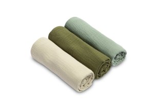 PIELUCHA MUŚLINOWA JEDNOLITA ZIELONA (Opak - 3 szt)