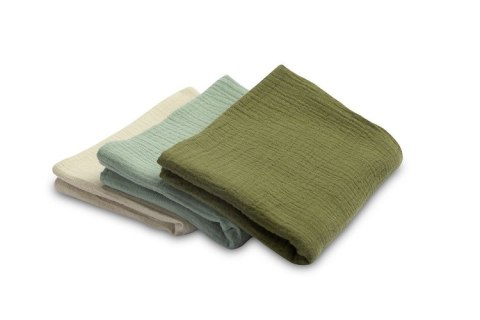 PIELUCHA MUŚLINOWA JEDNOLITA ZIELONA (Opak - 3 szt)