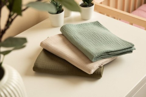 PIELUCHA MUŚLINOWA JEDNOLITA ZIELONA (Opak - 3 szt)