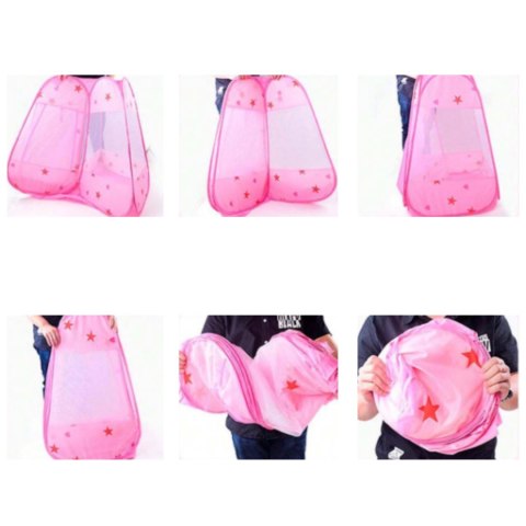 Namiot domek dla dzieci z podłogą samorozkładający 600-62R