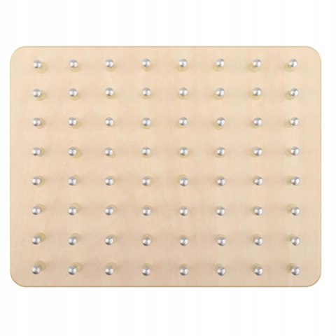 Układanka gumkami edukacyjna drewniana tablica kreatywna sorter 3+ MA-078