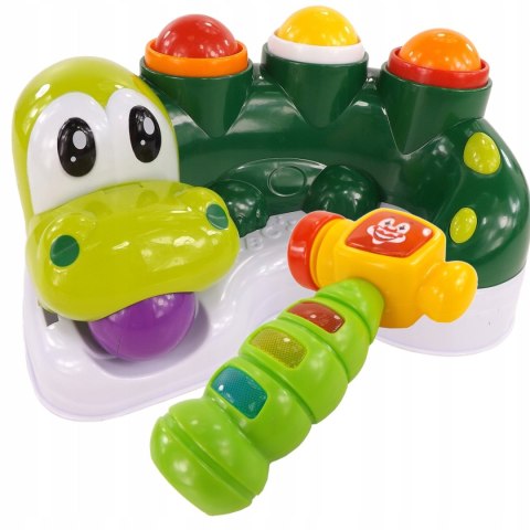 Zjeżdżalnia dinozaur zbijak piłki młoteczek 326