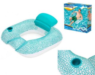 DMUCHANY FOTEL MATERAC Z OPARCIEM DUŻY BESTWAY