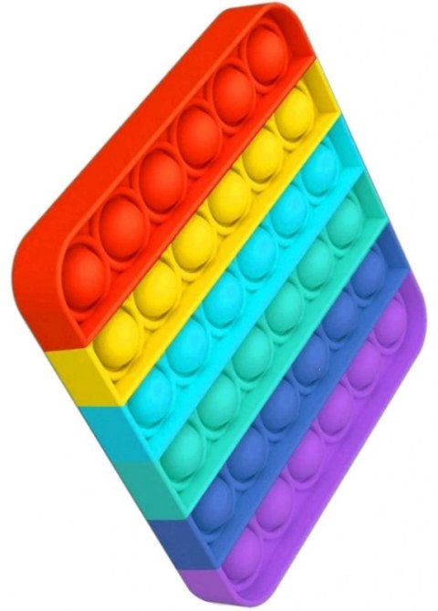 POP BUBBLE ANTYSTRESOWA ZABAWKA SENSORYCZNA TĘCZOWA