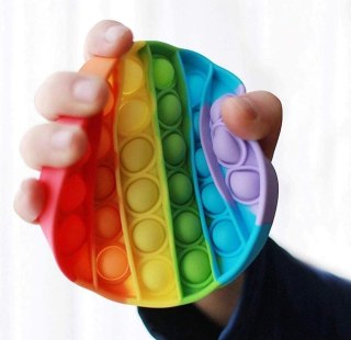 PUSH POP BUBBLE ANTYSTRESOWA ZABAWKA SENSORYCZNA TĘCZOWA