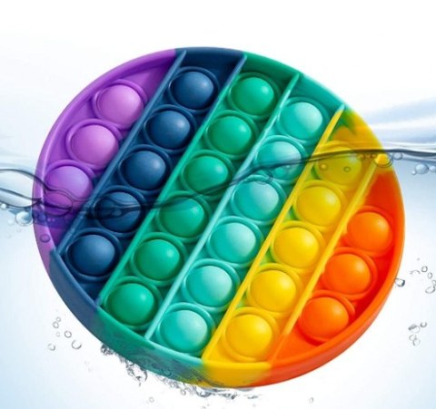 PUSH POP BUBBLE ANTYSTRESOWA ZABAWKA SENSORYCZNA TĘCZOWA
