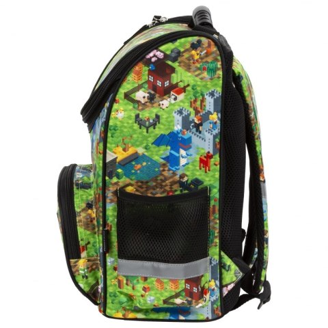 Tornister kasetonowy ergonomiczny Pixelowy świat Derform