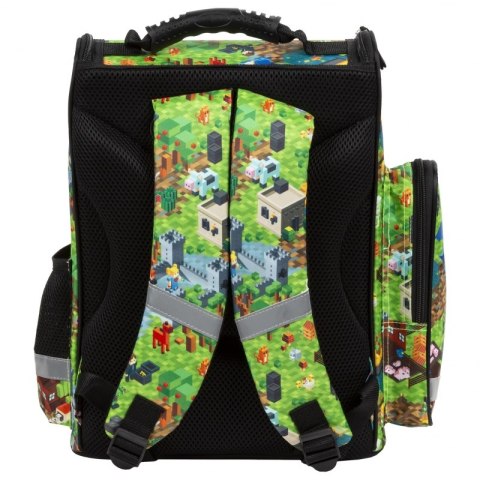 Tornister kasetonowy ergonomiczny Pixelowy świat Derform