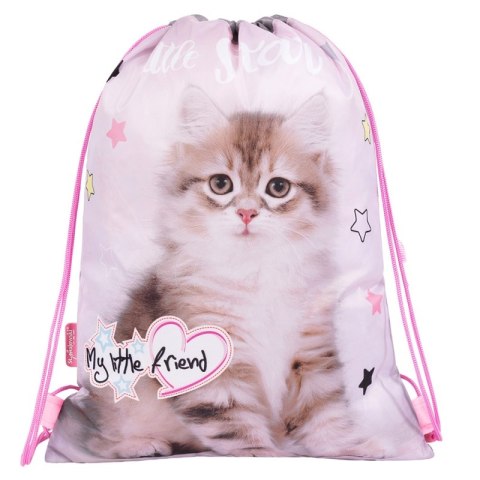 Worek szkolny na obuwie My Little Friend Grey Cat