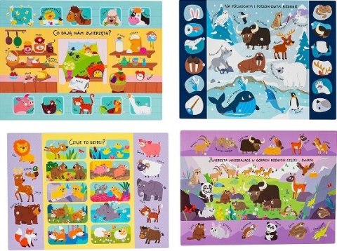 Quiz elektryczny Wszystko o zwierzętach 12 plansz