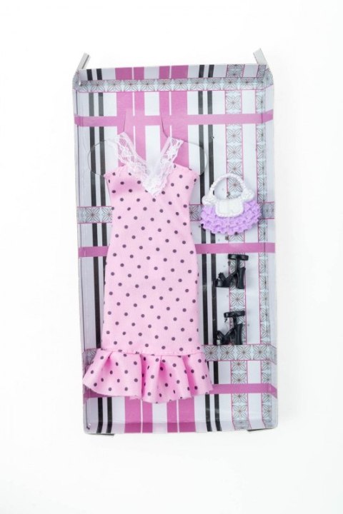 Ubranka dla Lalek SUKNIA TOREBKA BUTY sukienka Ciuchy #A1