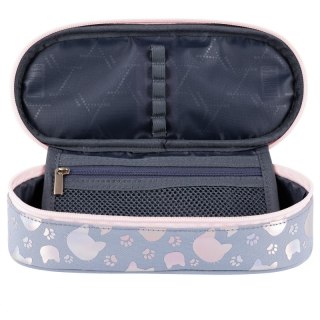 Piórnik Saszetka Sztywna Silver Cats Koty