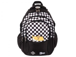 Plecak młodzieżowy 4 komory Krata Piesek Corgi BP-01