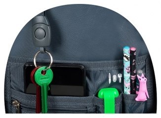 Plecak młodzieżowy 4 komory Krata Piesek Corgi BP-01