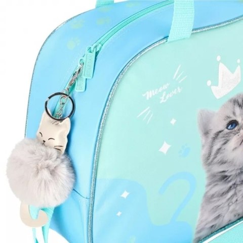 Torba na ramię sportowa podróżna Słodki Kotek