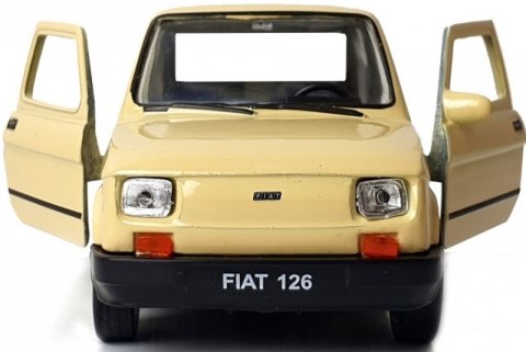 WELLY MALUCH FIAT 126P 1:34 SAMOCHÓD KOLEKCJONERSKI beż