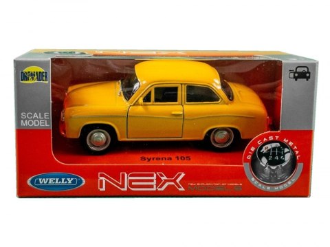 WELLY Syrena 105 1:34 samochód kolekcjonerski żółty