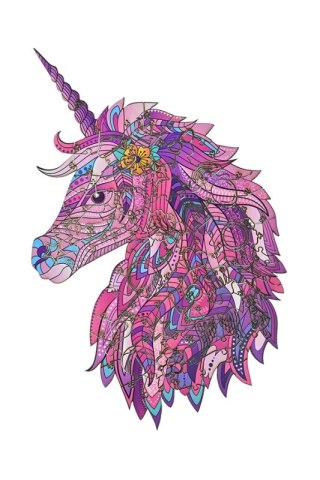 EKOLOGICZNE DREWNIANE PUZZLE BAJKOWY JEDNOROŻEC 140 EL